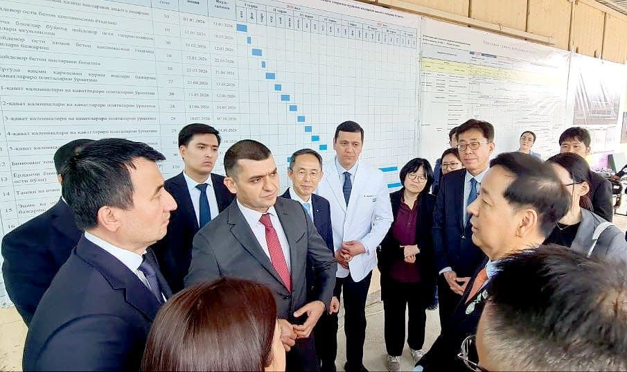 Ўзбекистон — Жанубий Корея: Тошкентда тўртинчи тоифали замонавий тиббиёт муассасаси барпо этилмоқда