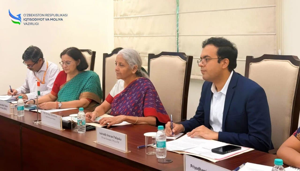 Hindiston Respublikasi Moliya vaziri bilan uchrashuv bo‘lib o‘tdi
